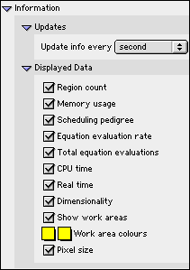 View Window Information Preferences